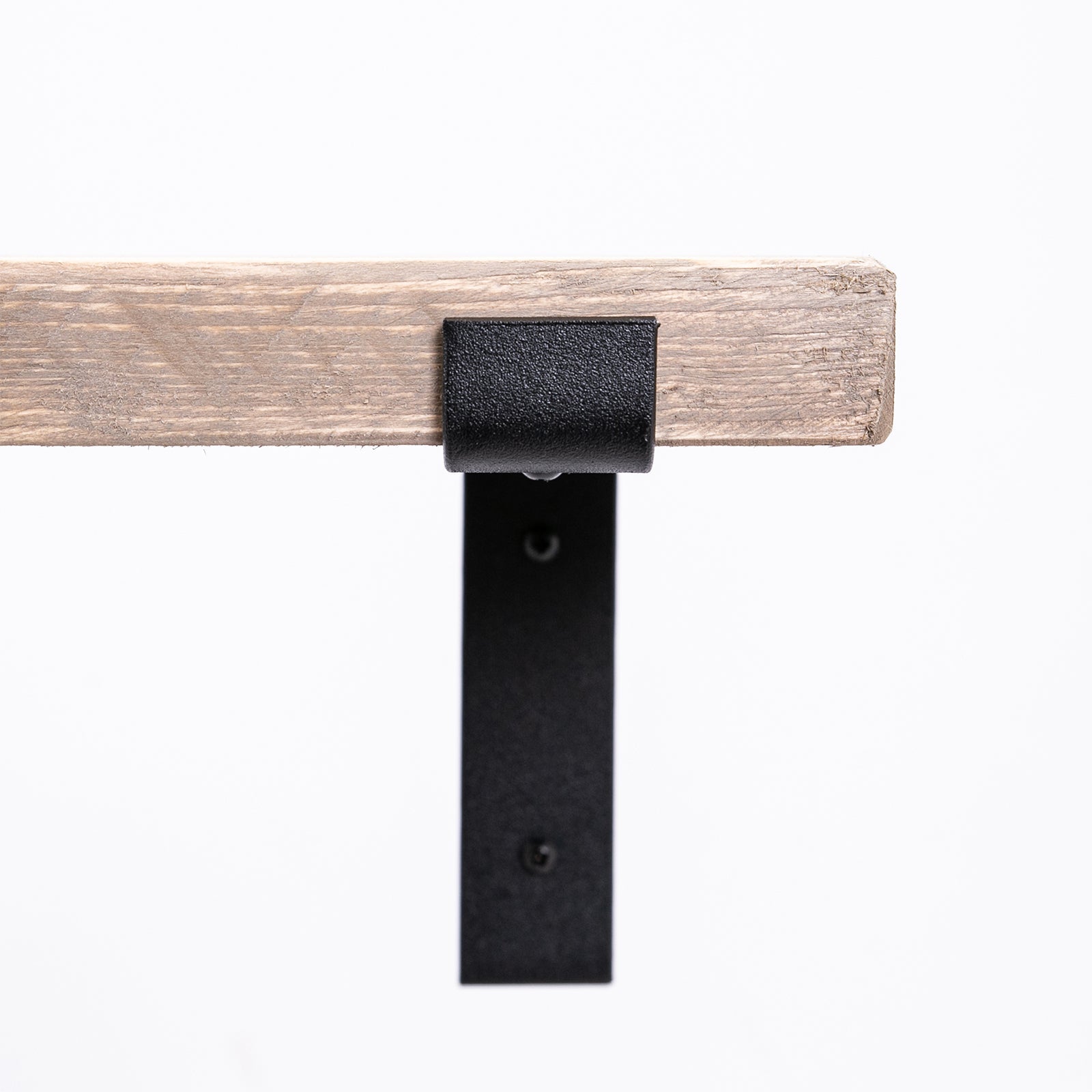Grey Wall Shelves - Solid-Wood Industrial Shelf for Living Room & Bedroom