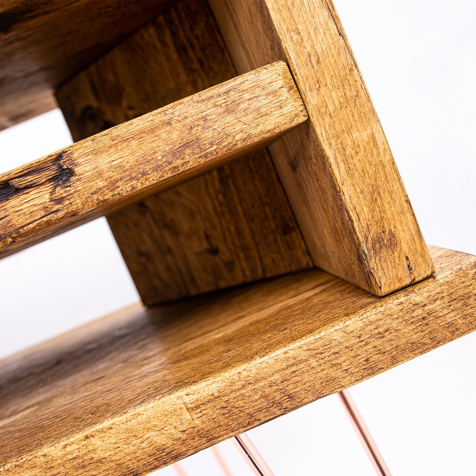 Corner TV & Display Stand - Handmade Bespoke Wooden Unit