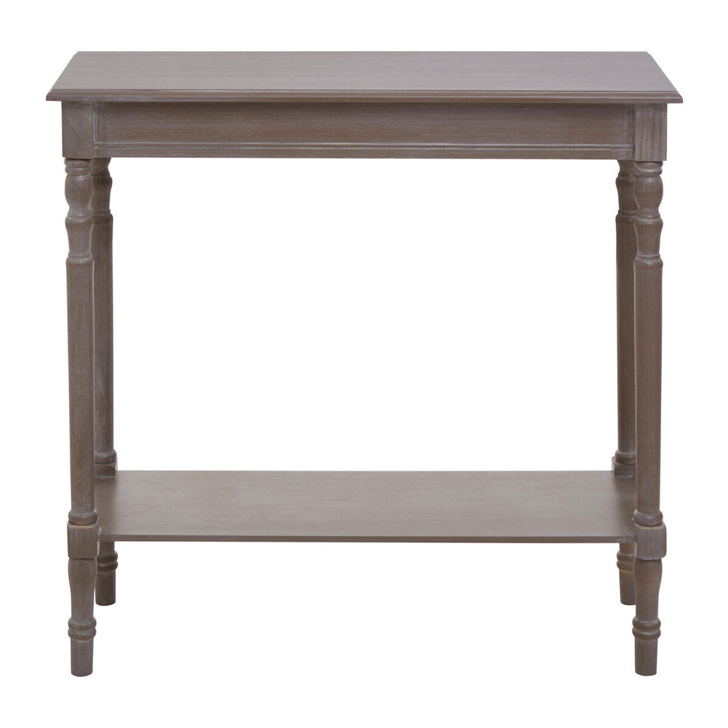 Natural Pine Wood Console Table with Lower Storage Shelf, Heritage