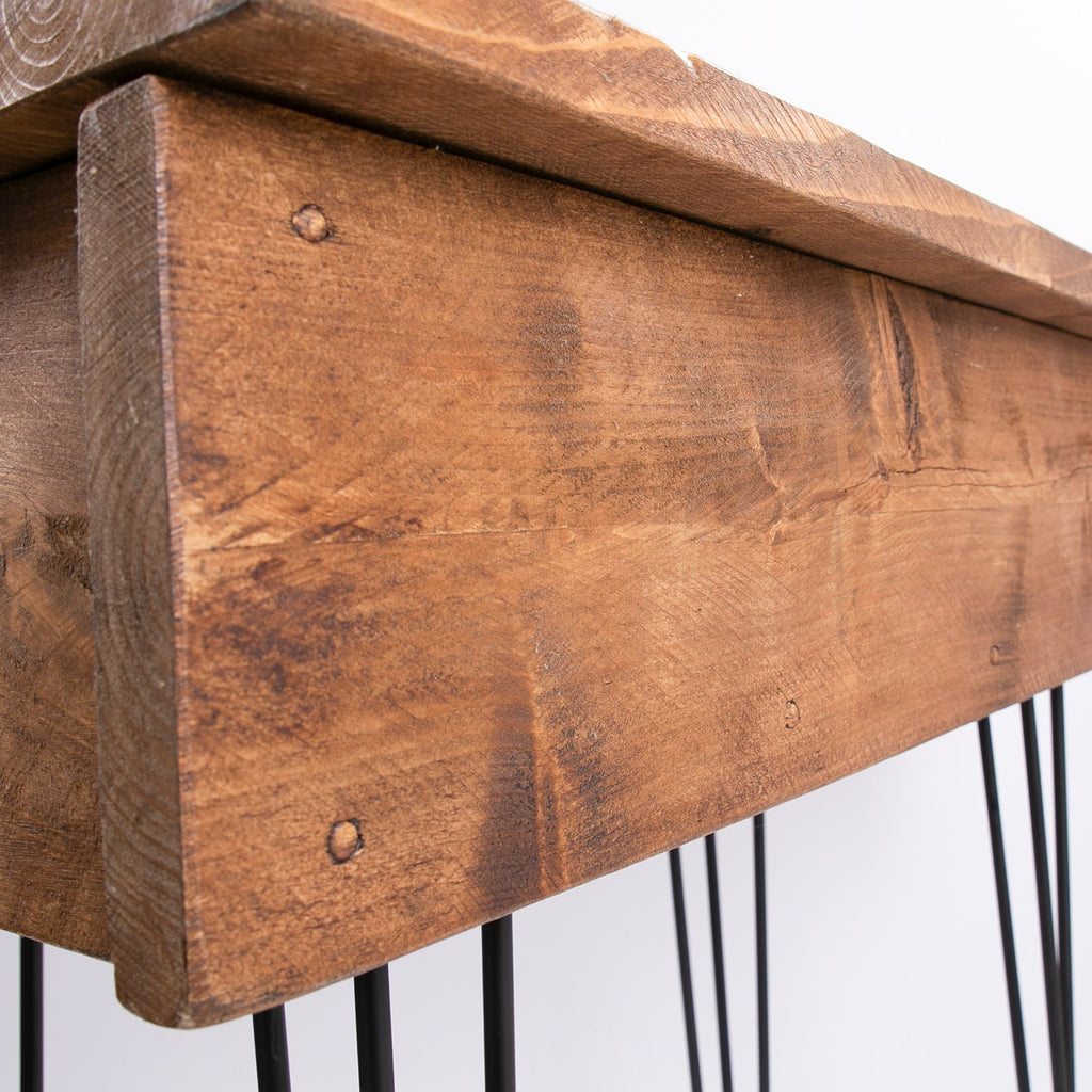 Hairpin Storage Chest - Wooden Blanket Box Trunk