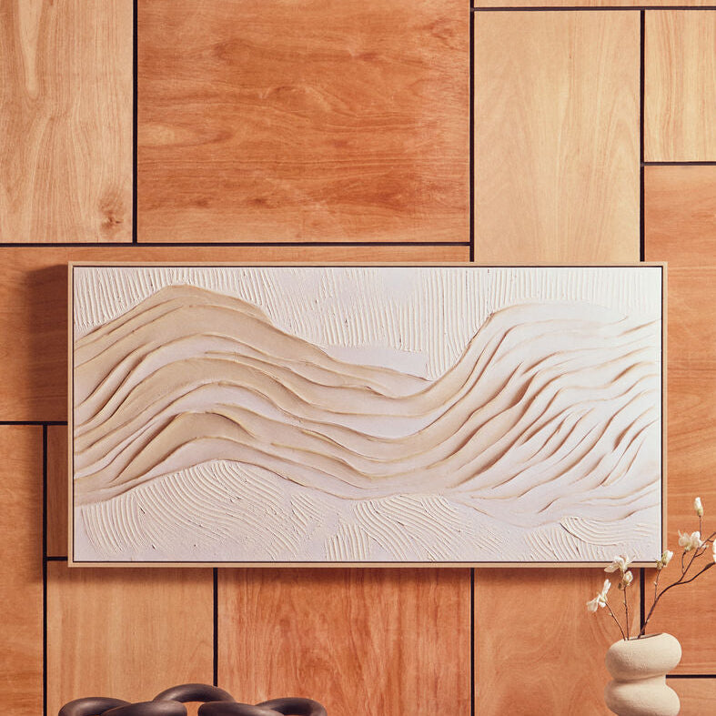 Astratto Cream Textured Wall Art