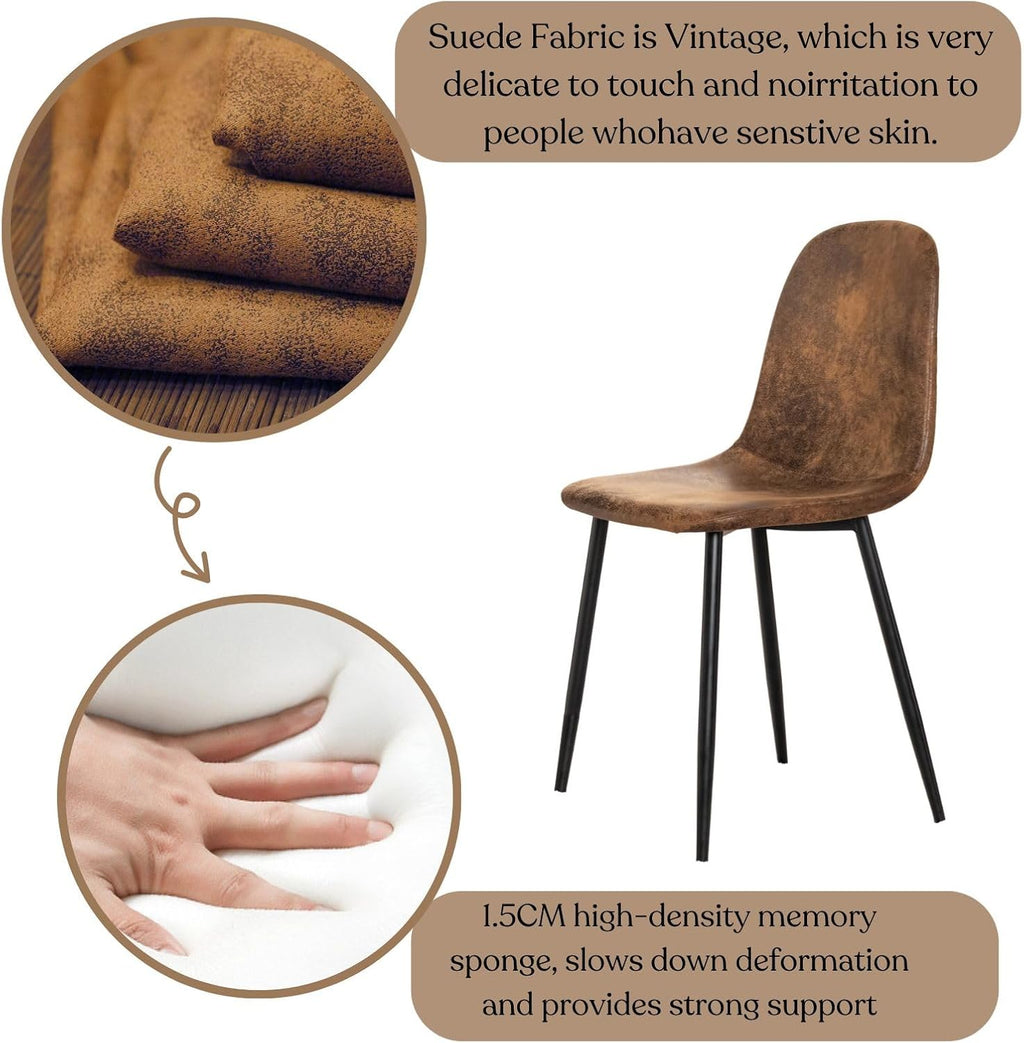 Homy Casa Set of 4 Dining Chairs Soft Chairs