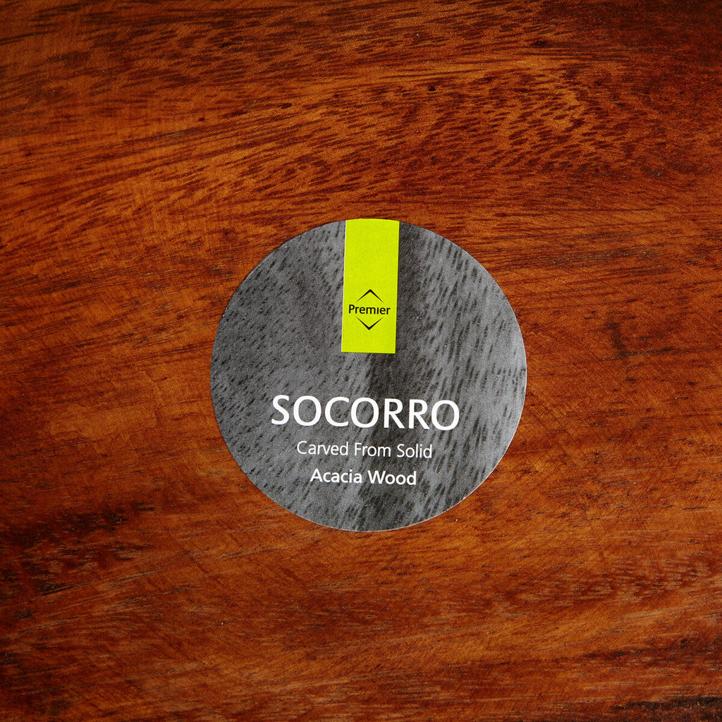 Kora Round Acacia Wood Plate
