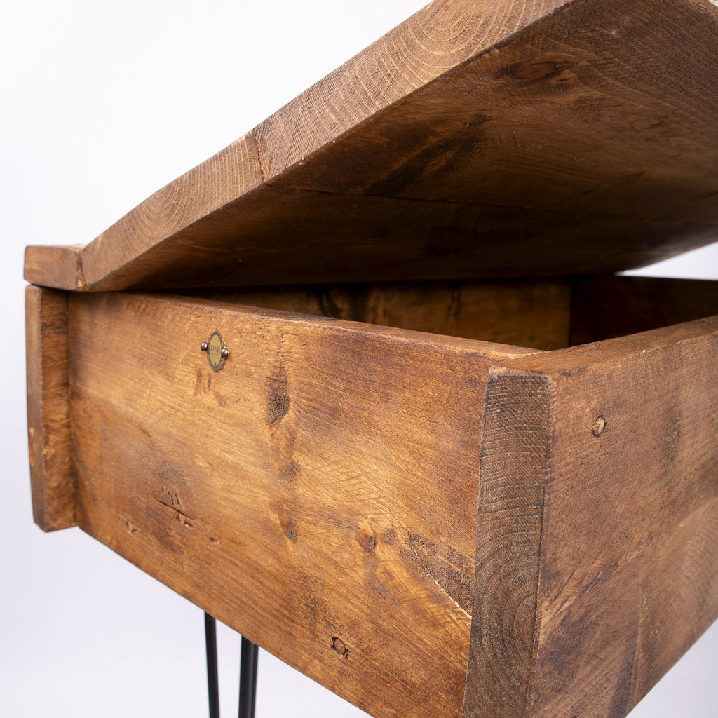 Hairpin Storage Chest - Wooden Blanket Box Trunk