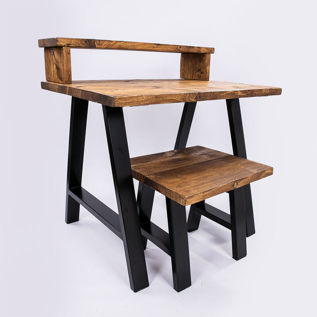 Bespoke Work From Home Desk & Stool - Insustrial Furniture