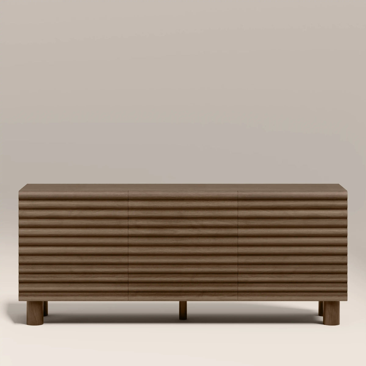 3-Door Sideboard-walnut
