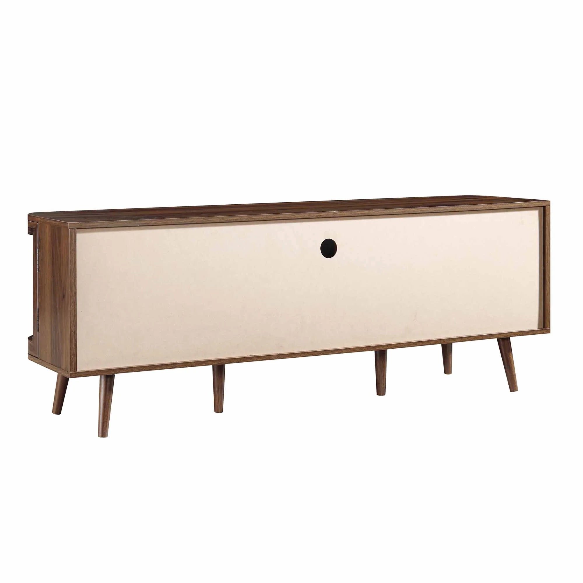 Daals - Curved Rattan 150cm TV Unit, Walnut