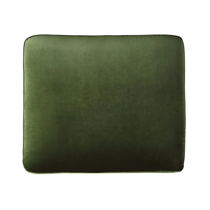 Green Velvet Sofa, Footstool