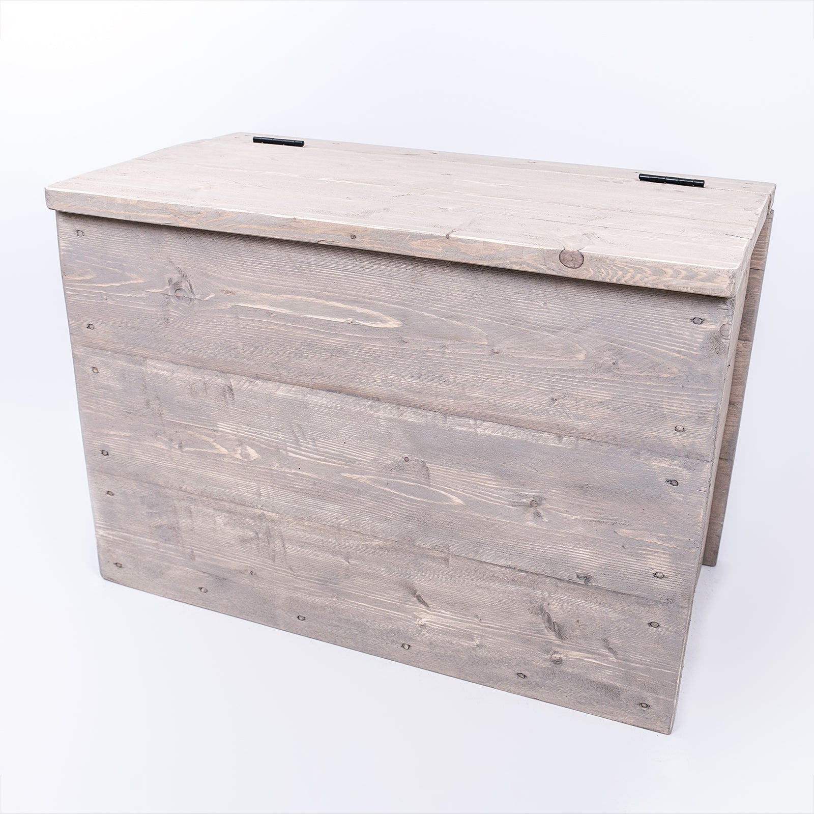 Grey Rustic Storage Chest – Vintage Toy & Blanket Box | DAB Chic Decor