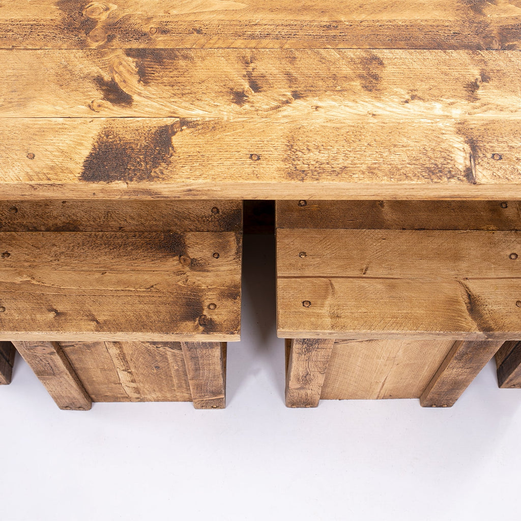 Horsham Breakfast Bar & Stools - Wooden Kitchen Island