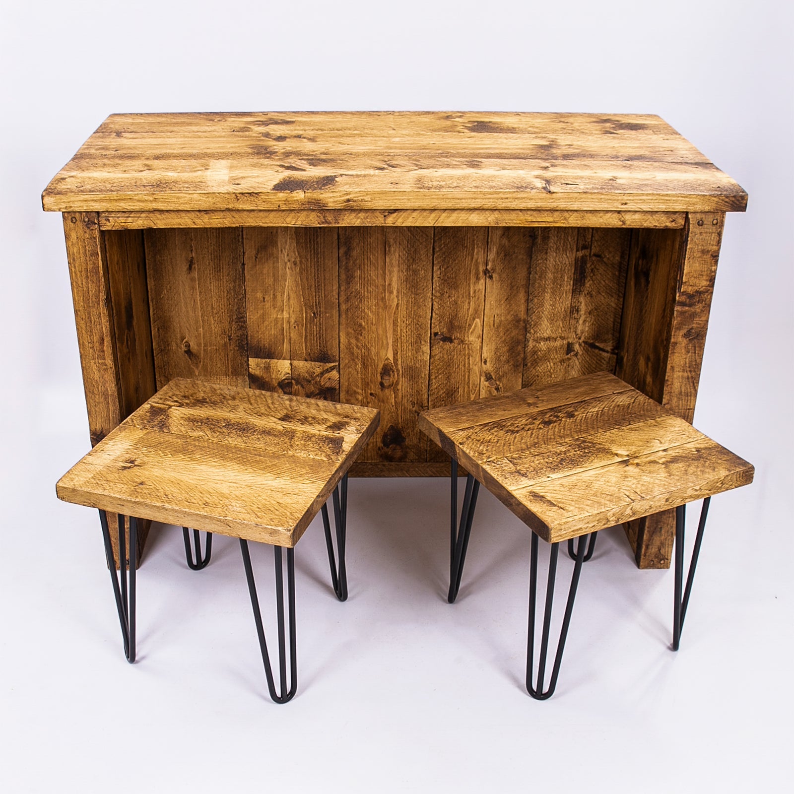 Horsham Breakfast Bar & Stools - Wooden Kitchen Island