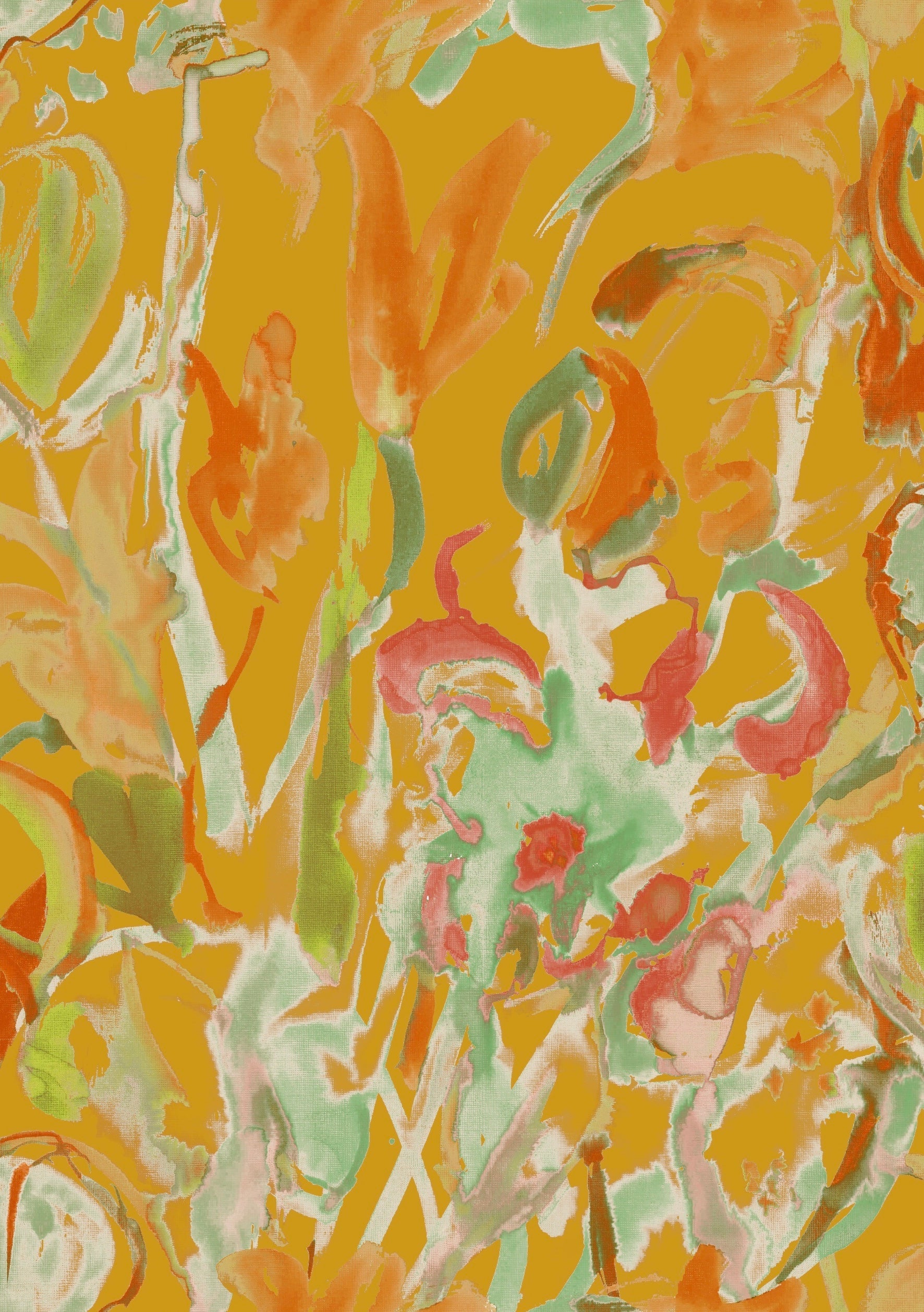 Watercolour Floral Wallpaper