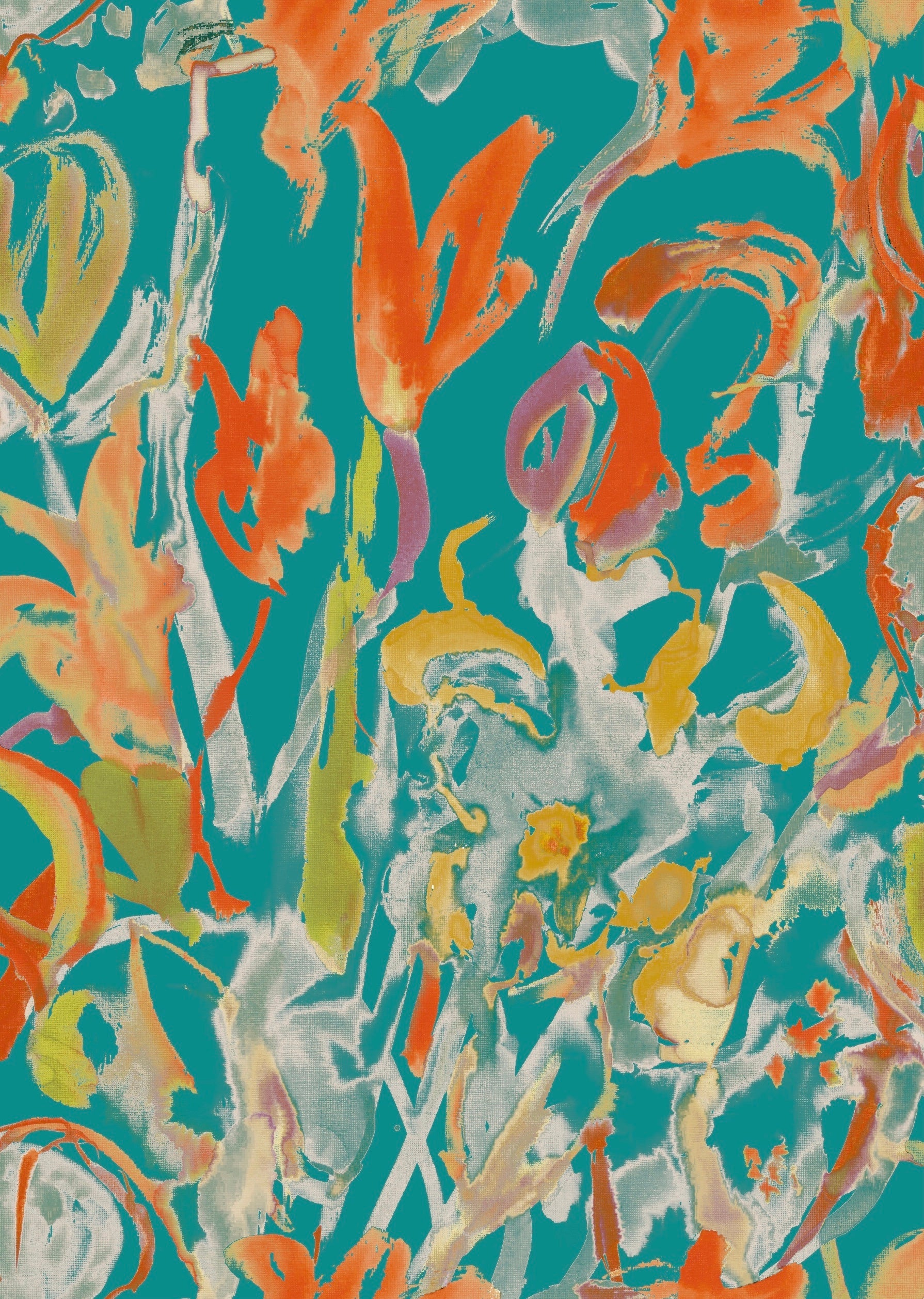 Watercolour Floral Wallpaper