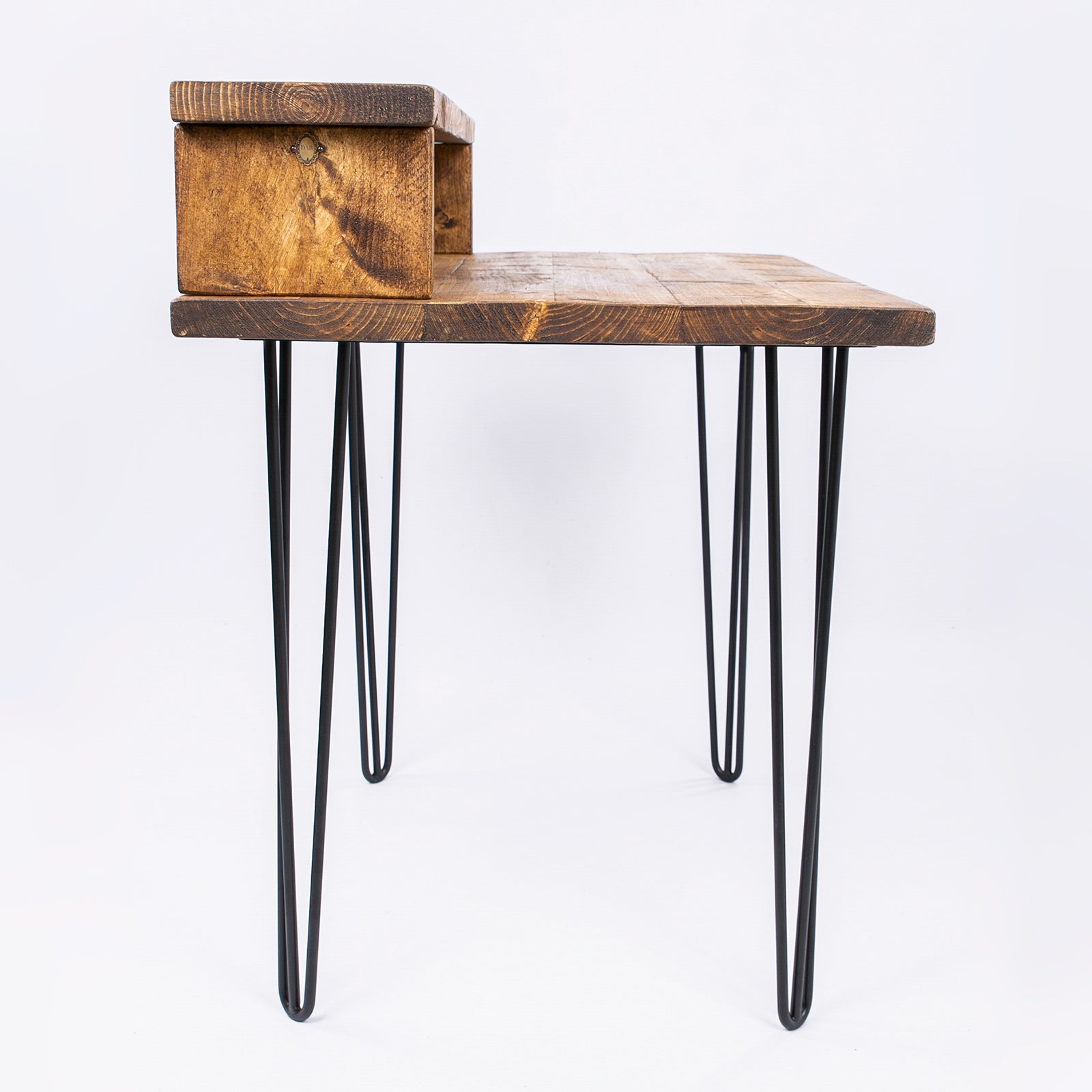 Industrial Hairpin Desk - Handmade Wood & Steel Table for Home Office