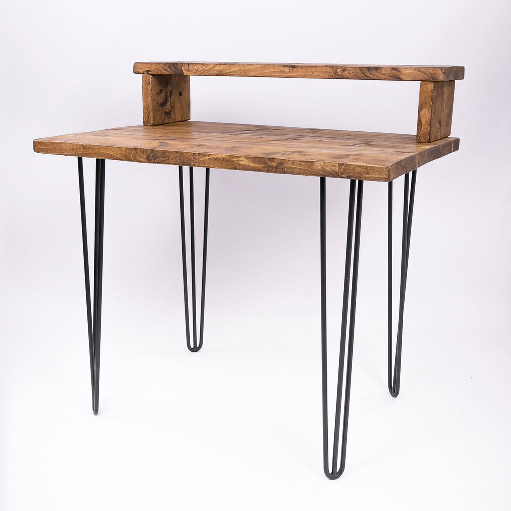 Industrial Hairpin Desk - Handmade Wood & Steel Table for Home Office