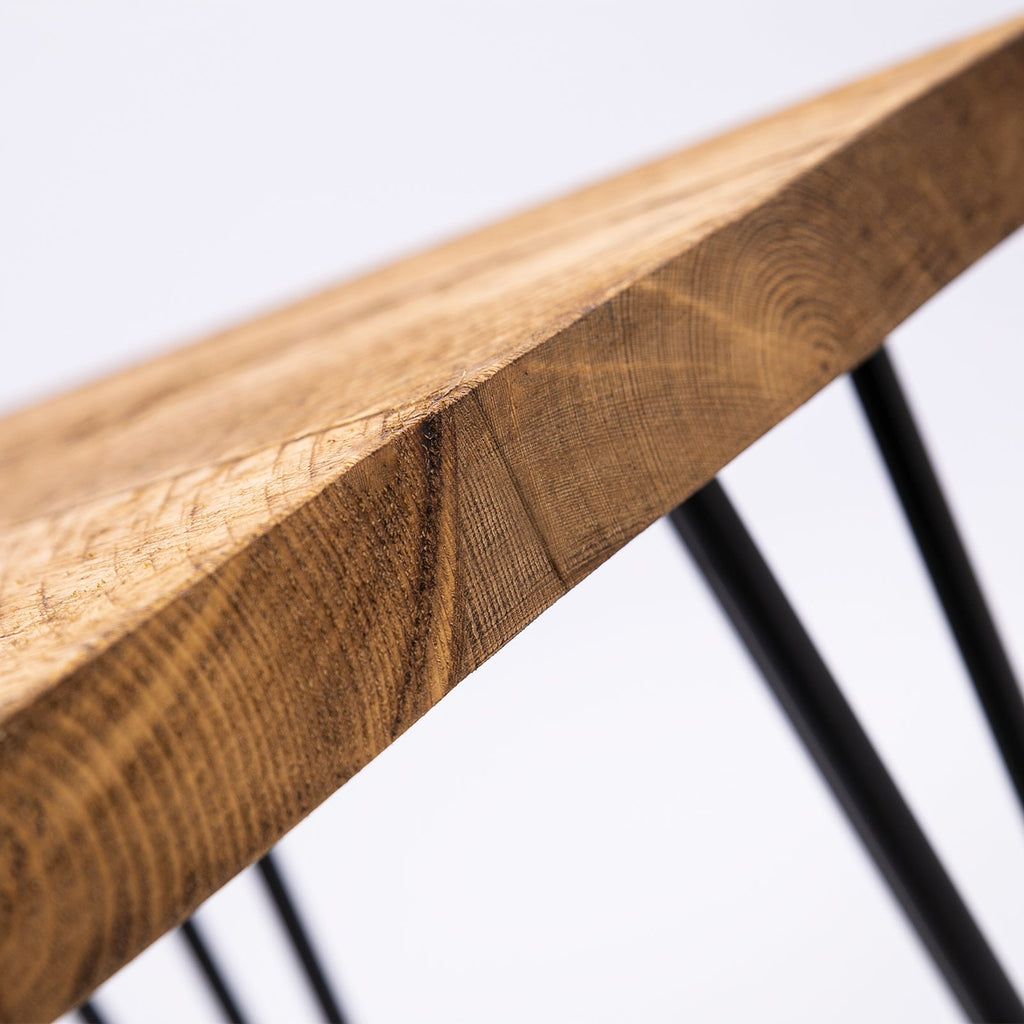 Industrial Hairpin Desk - Handmade Wood & Steel Table for Home Office