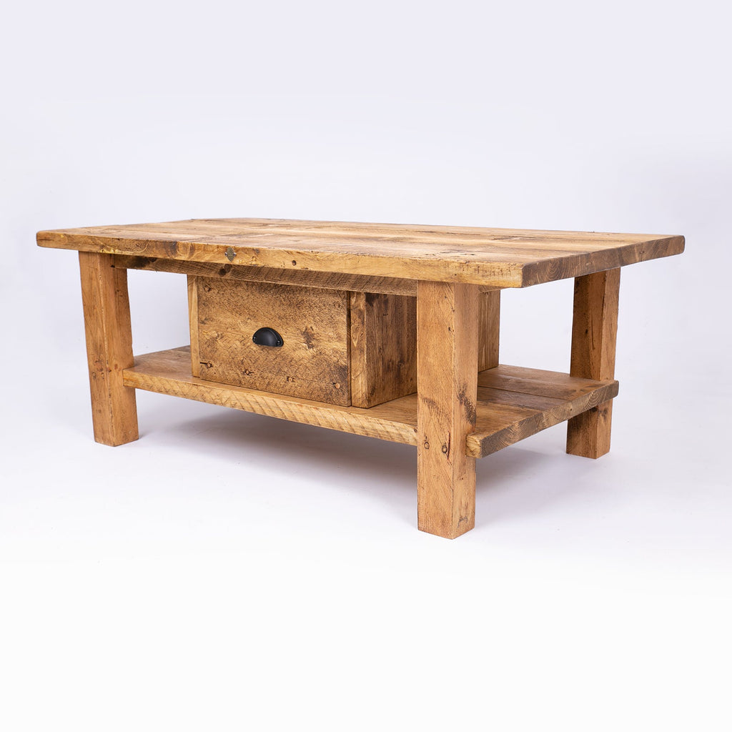 Keswick Coffee Table - Solid wooden coffee table with drawers