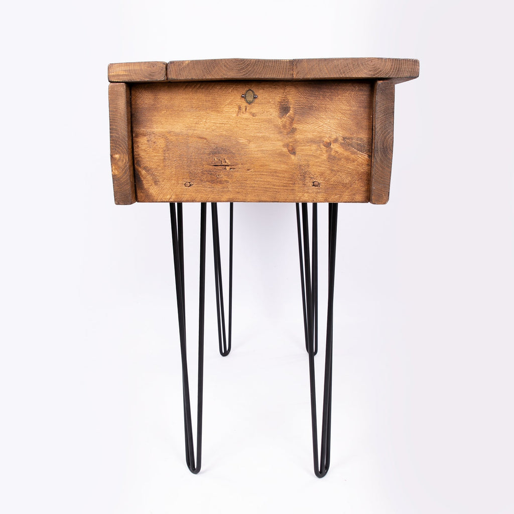 Hairpin Storage Chest - Wooden Blanket Box Trunk