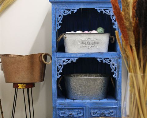 Albasia Bathroom Cabinet - Bluewash