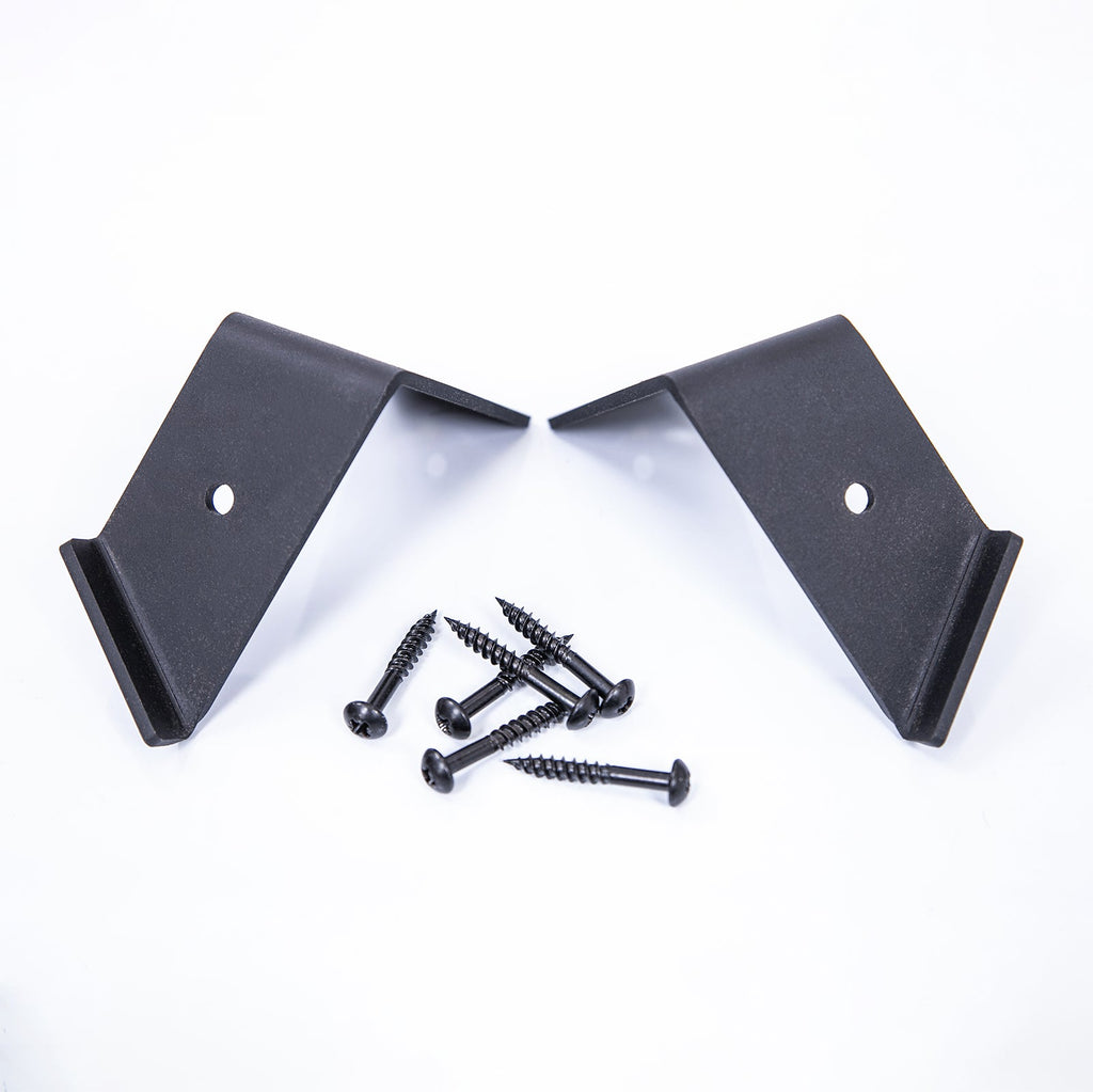Brackets for Corner Shelves - Black Metal Corner Shelf Brackets