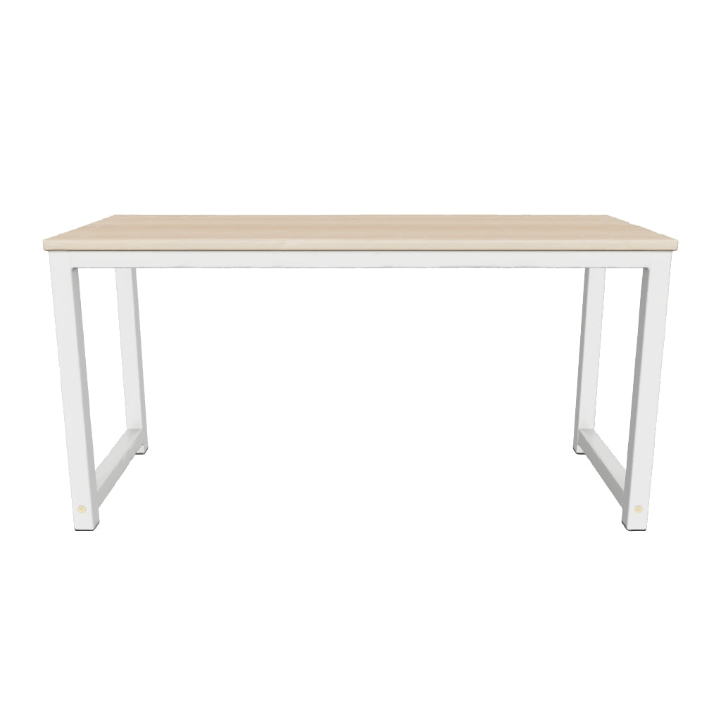 Millhouse Computer Desk for Home Office, Study, Gaming, and Workstation, PC & Laptop Table, Beech-White