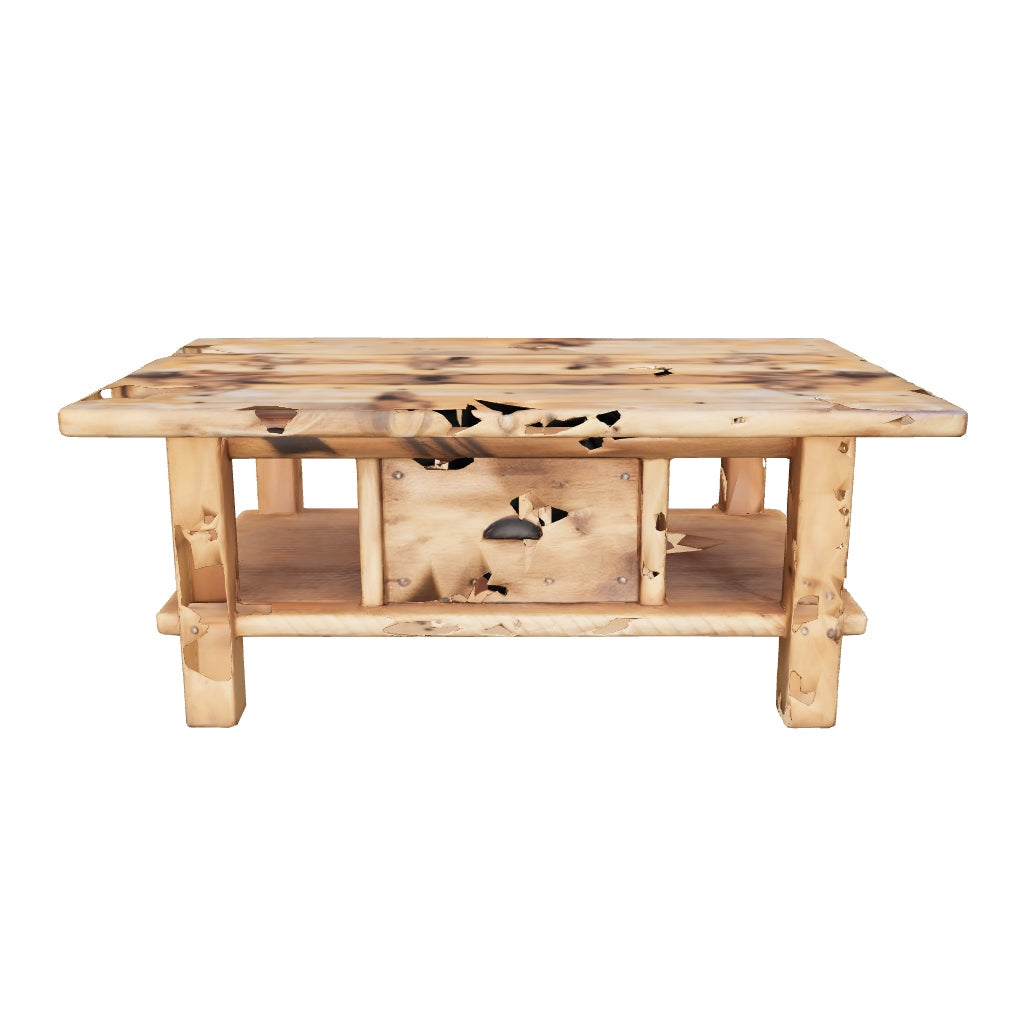 Keswick Coffee Table - Solid wooden coffee table with drawers