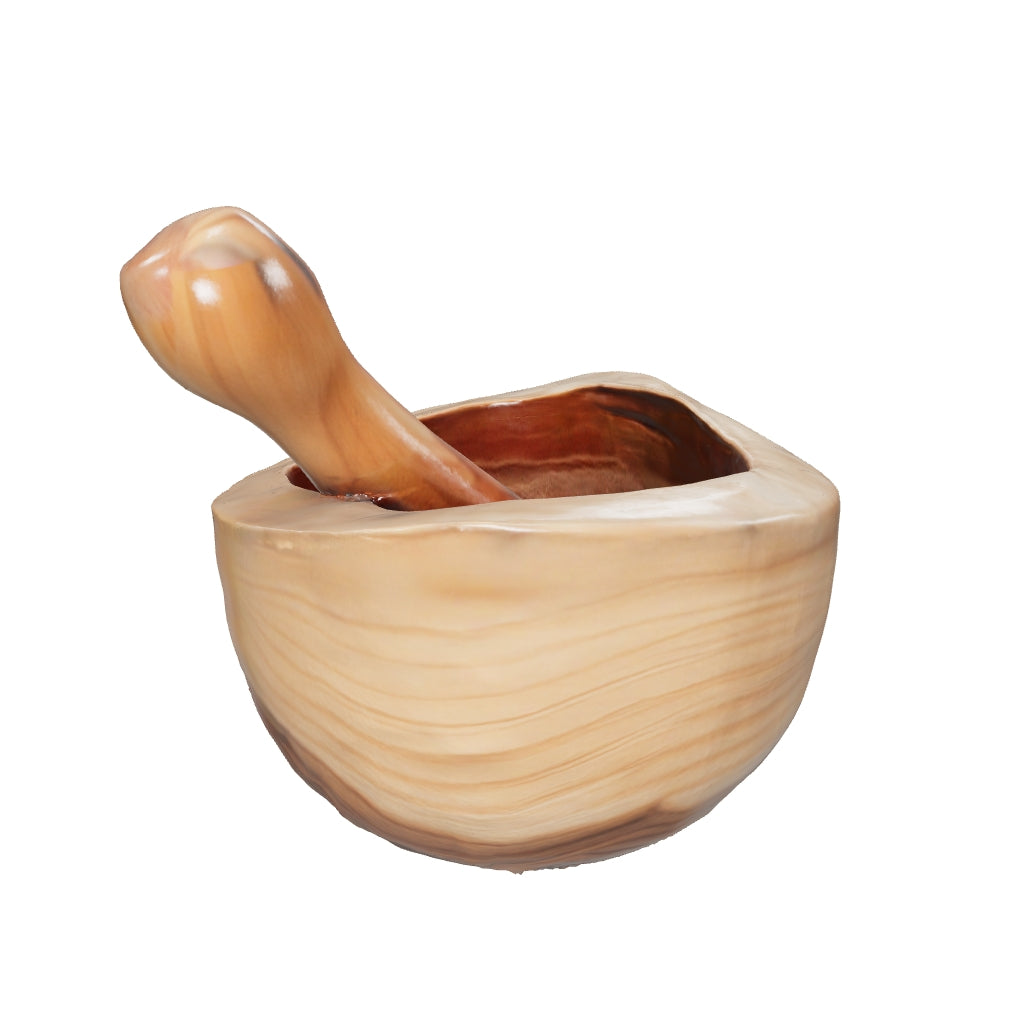Ergo Teak Pestal & Morter Lrg