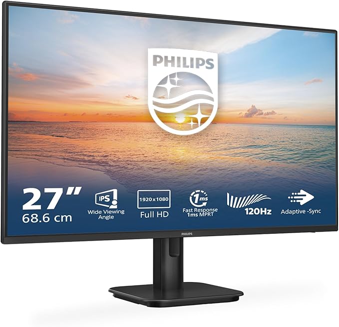 27 Inch FHD Monitor (1920 x 1080, 250 cd/m², VGA/HDMI 1.4)